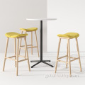 Beverage Shop Music Bar Stool Common Beverage Shop Music Wooden Bar Stool Supplier